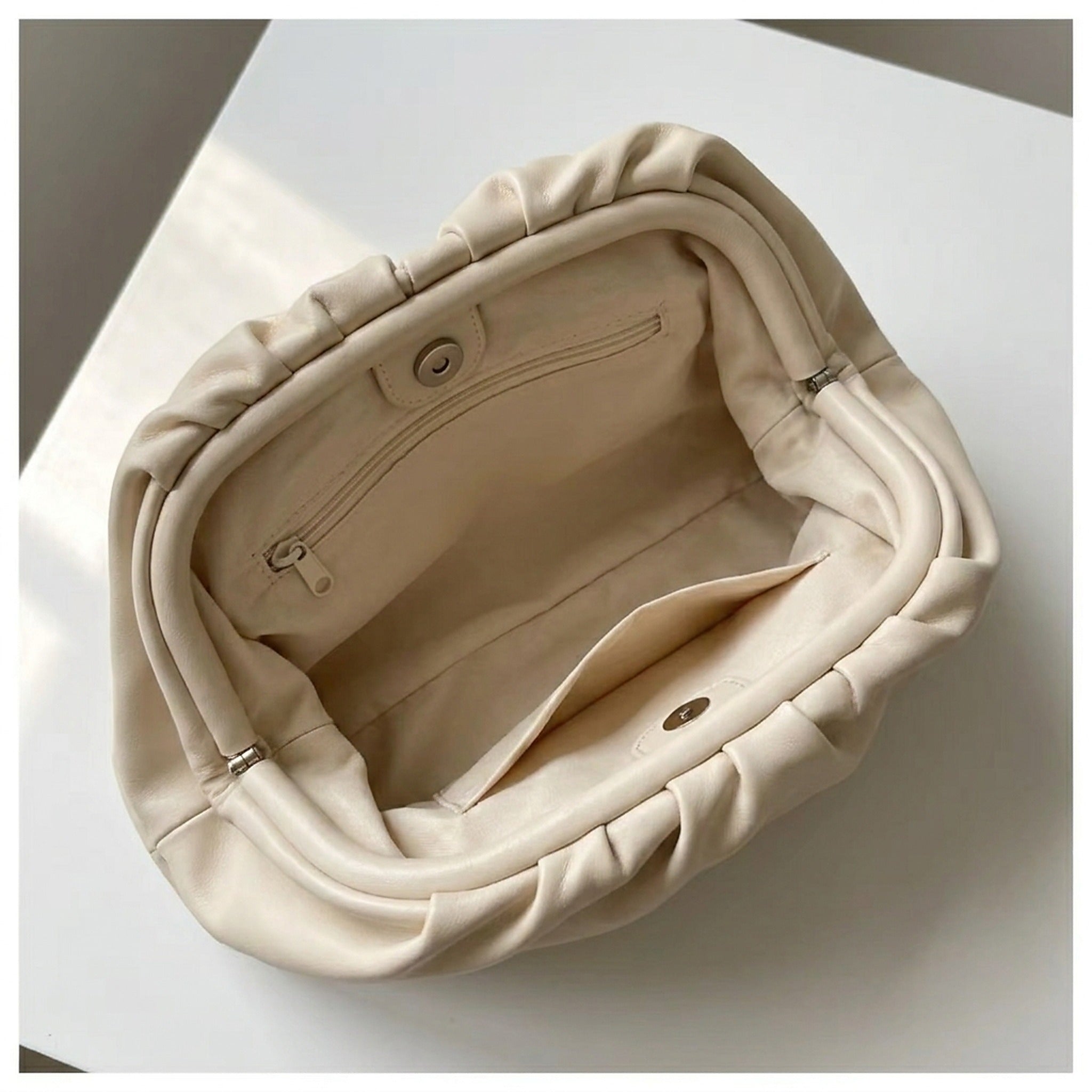 SORAVEA Klara Clutch, cream Clutch, interior