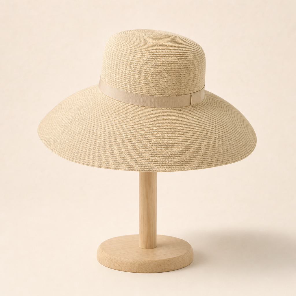 Capri natural straw wide-brim sun hat 2