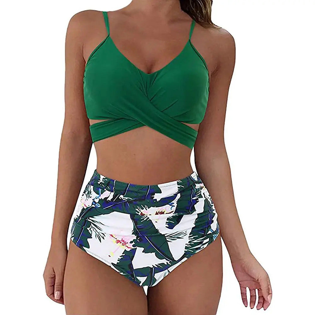 Riviera Wrap bikini terrakotta framifrån