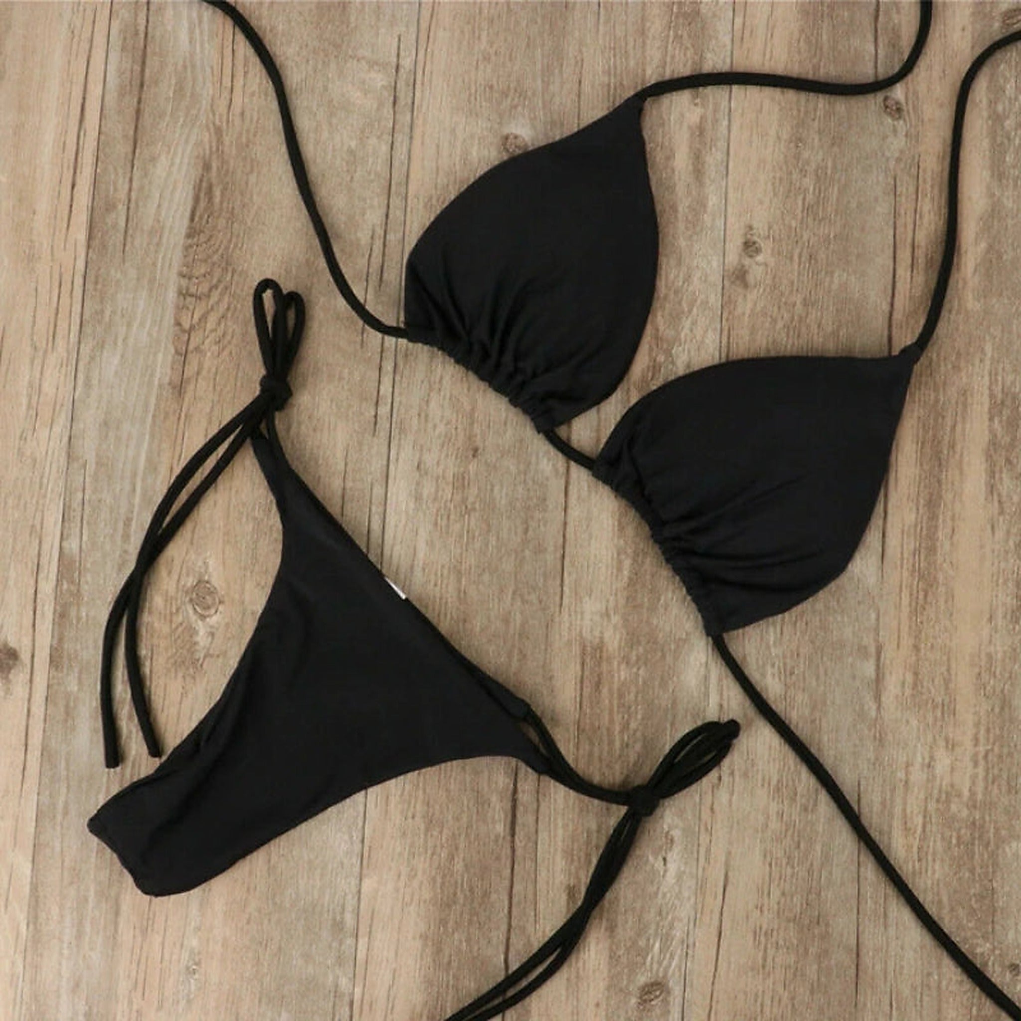 Noir Riviera bikini sidan, SORAVEA