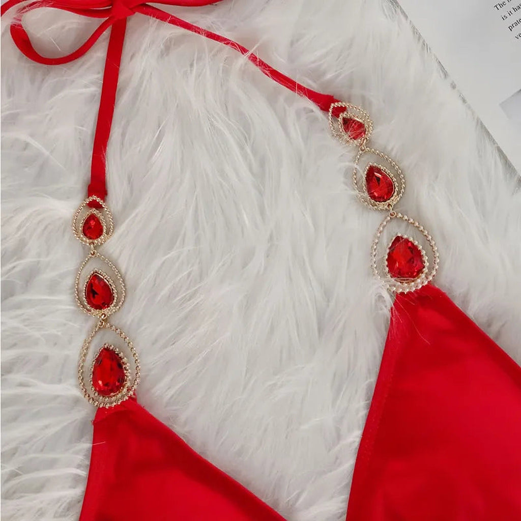Luna rhinestone bikini styling