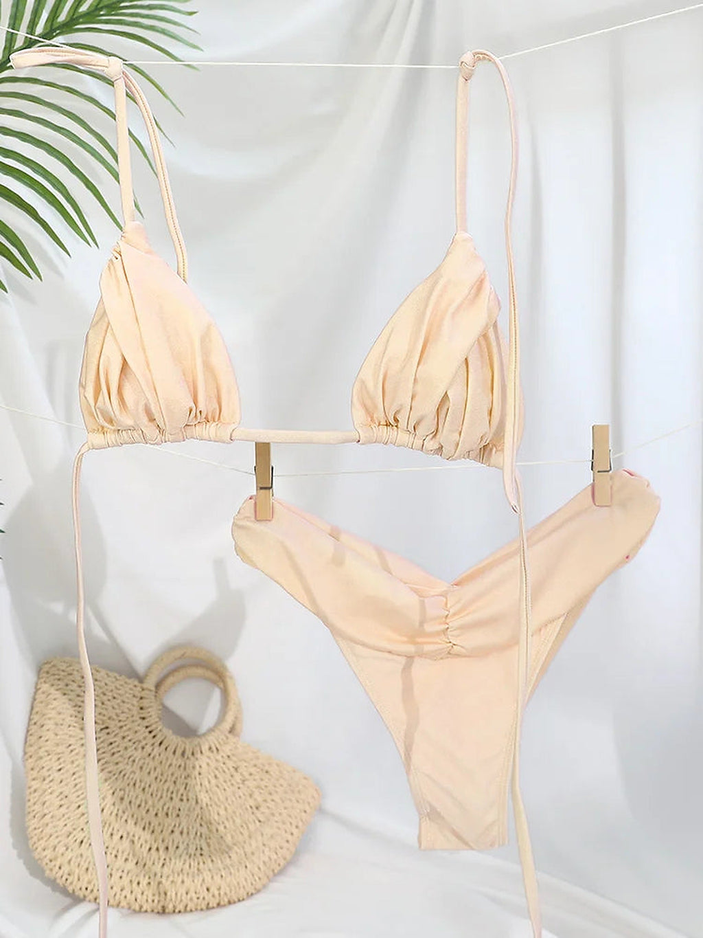 Coral Breeze triangel bikini sida