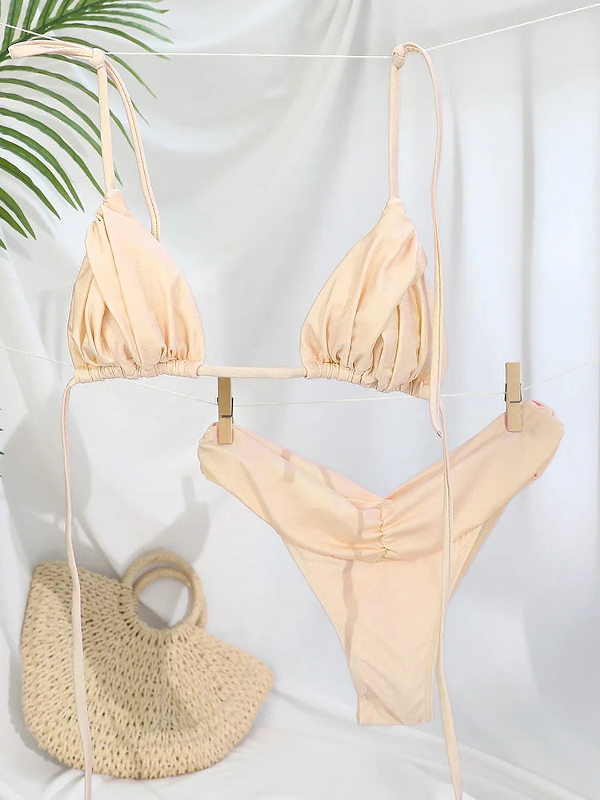Coral Breeze triangel bikini sida